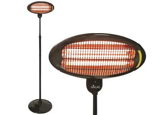 Saldi Stufa al quarzo da esterno – Raggio di Sole Stelo con base elegante – Niklas