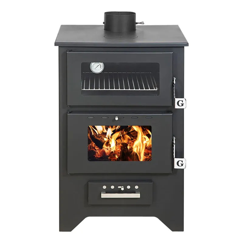 Stufa a Legna con Forno Silvia – 14,6 Kw – Nera Spedizione Mondiale