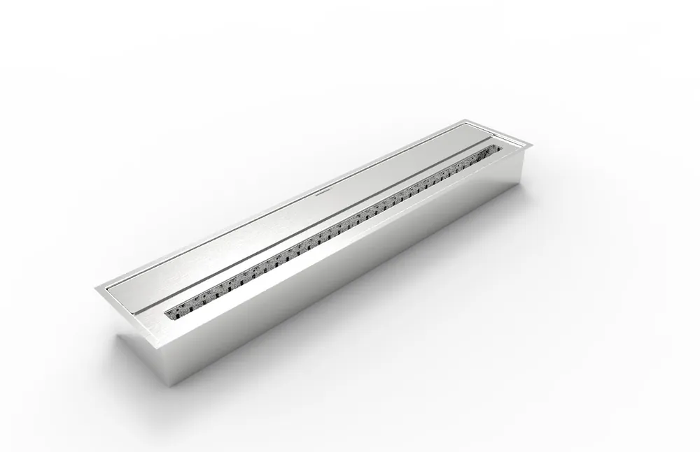 Vendita Finale Bruciatore per Camino a Bioetanolo Biocamino in Acciaio Inox 7 lt 91,5X18,7XH9,5 cm