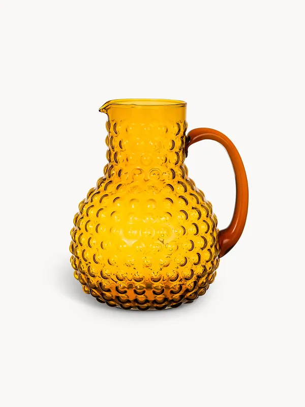 Offerta Limitata Caraffa in vetro con bolle in rilievo