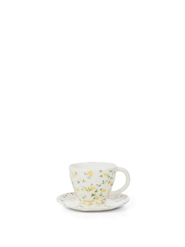 Tazza tè porcellana motivo fiorellino Ultime Pezzi