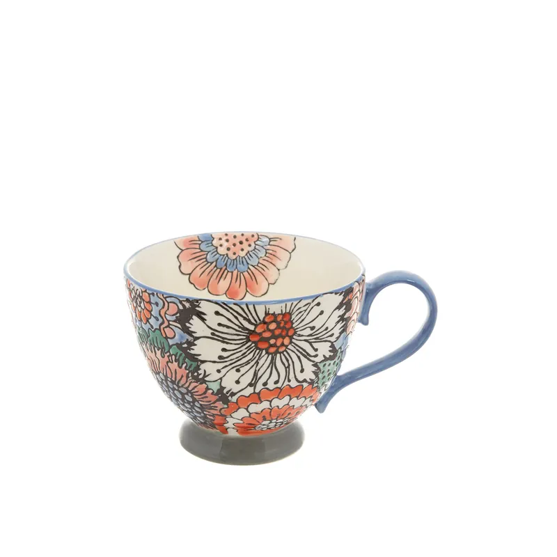 Migliore Qualità Tazza da colazione stoneware dipinta a mano