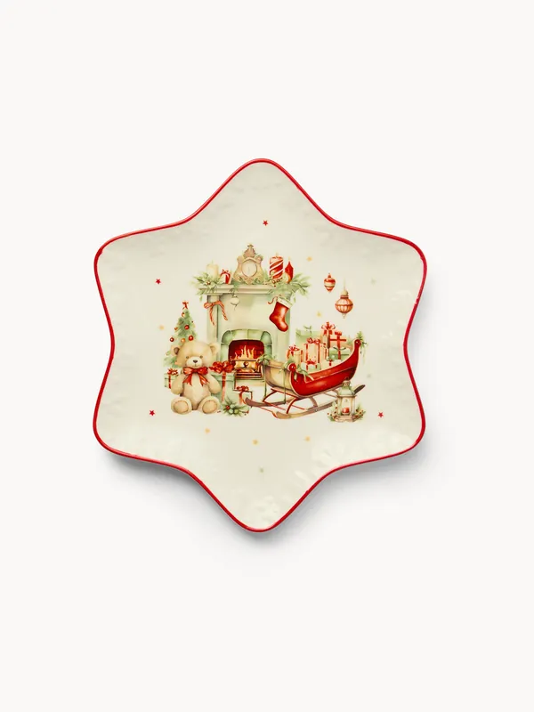 Piattino stella in porcellana Natale vintage Saldi