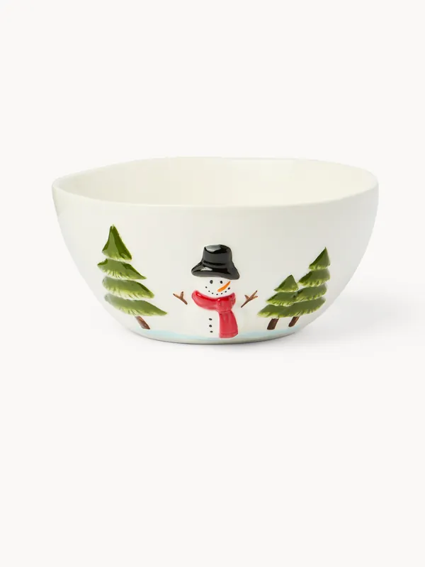 Professionale Coppa in ceramica motivo pupazzo di neve