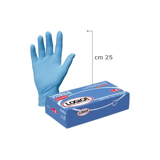 Di Tendenza GUANTO VINILE/NITR BLU III CAT.CF.100 PZ taglia S, 1 CF