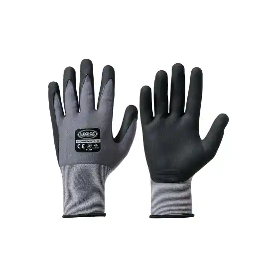 Certificato GUANTO POLIESTERE SPALM.FOAM NITRILE NERO taglia 11, 12 PA
