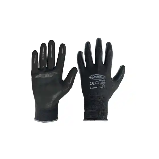 Direttamente Dal Produttore GUANTO POLIESTERE/NITRILE NERO taglia 09, 12 PA