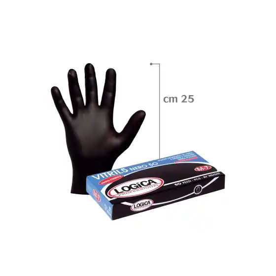 GUANTO VINILE/NITR NERO CAT III CF.50 PZ taglia L, 1 CF Direttamente Dal Produttore