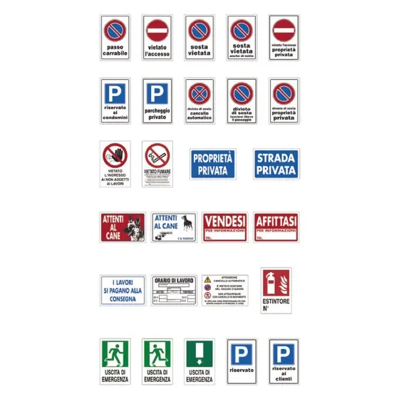 Professionale CARTELLO SEGNALETICA VIETATO INGRESSO NON ADDETTI LAVORI pz. 10 - Hey Casa