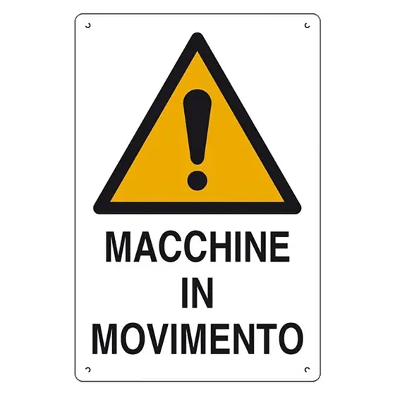 CARTELLO 'MACCHINE IN MOVIMENTO' cm 60 x 40 pz. 10 - EUROSIGNALS Saldi