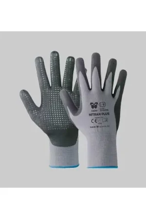 In Voga GUANTO PROFESSIONALE PUNTINATO 'NITRAL PLUS' NERI Tg. 8 PA 12,000000