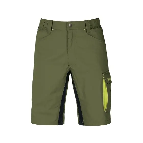 Pantaloni corti Kavir olive verde/nero XL da lavoro leggeri Kapriol Prezzo Scontato