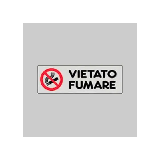 ETICHETTA 'VIETATO FUMARE' 15x5 cm PZ 10,000000 Subito Disponibile