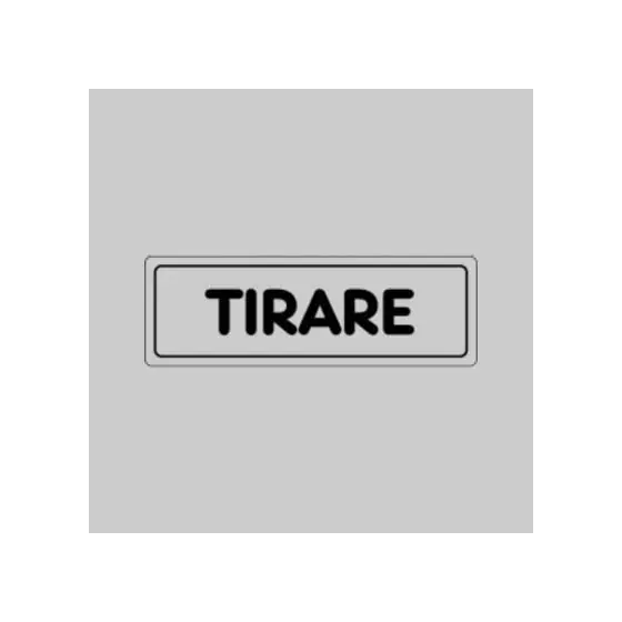 Spedito Oggi ETICHETTA 'TIRARE' 15x5 cm PZ 10,000000