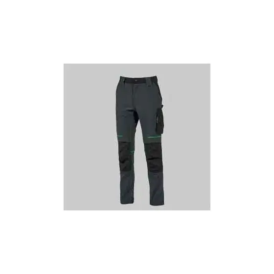 PANTALONE DA LAVORO 'ATOM' GRIGIO/VERDE Tg. M Spedito Oggi