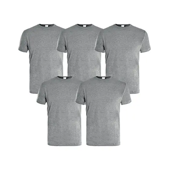 Set 5 t-shirt uomo da lavoro grigie XL Kapriol Occasione Imperdibile