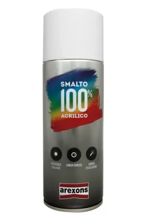 Vendita Finale SMALTO SPRAY ACRILICO RITOCCO PER ELETTRODOMESTICI ml 400 - bianco elettro- AREXONS