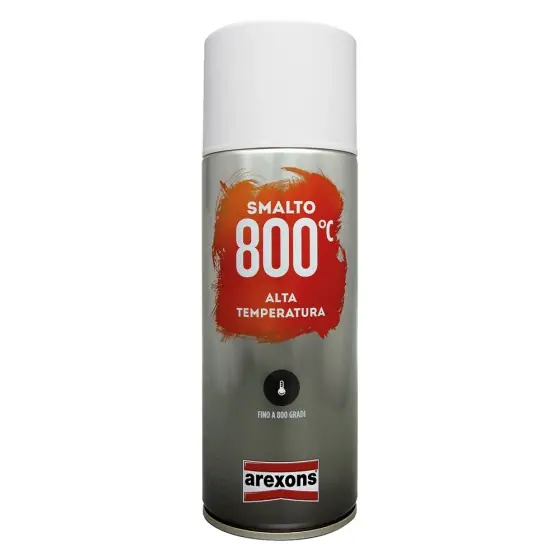 Offerta Del Giorno SMALTO SPRAY ALTA TEMPERATURA ml. 400 - bianco- AREXONS