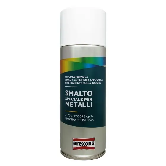 SMALTO SPRAY SPECIALE METALLI ml. 400 - rosso traffico brillante- AREXONS Ultime Pezzi