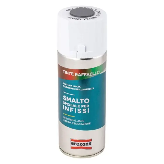 SMALTO SPRAY SPECIALE INFISSI ml. 400 - grigio metallizzato- AREXONS Artigianale