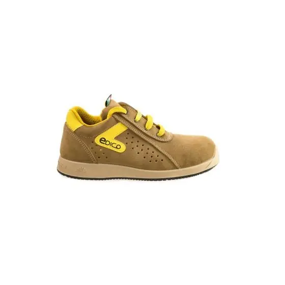 Scarpe antinfortunistiche MUST S1P tg.45 beige scamosciata bassa Lewer per Edico Originale