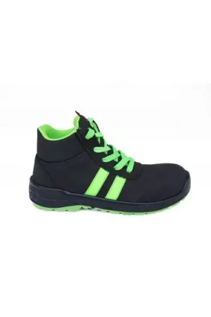 Spedito Oggi Scarpe antinfortun. WINTER GREEN tg. 45 nero alta S3 Lewer per Edico