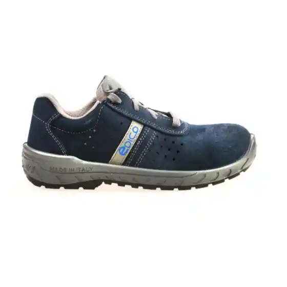 Scarpe antinfortunistiche WORK tg.45 blu scamosciata bassa S1P Lewer per Edico Professionale