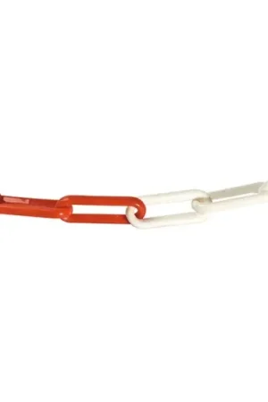 CATENA SEGNALETICA ACCIAIO BICOLORE bobina mt 30 bianco/rosso- MADE IN ITALY Di Tendenza