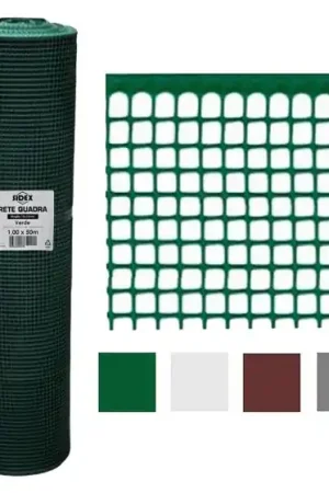 Offerta Lampo RETE DI PROTEZIONE PER BALCONI 'QUADRANET' mt. 1 x 5 - (maglia 10 x 10 mm) colore verde- SIDEX