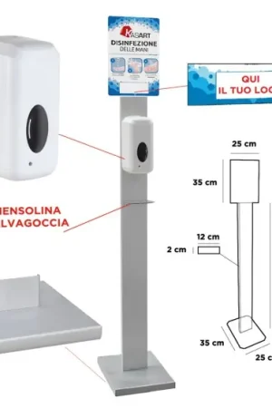 Pagamento Sicuro PIANTANA CON DISPENSER AUTOMATICO dispenser 1000 ml- KASART