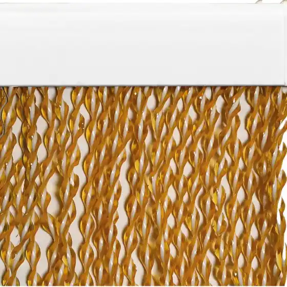 TENDA A CORDONCINO 'CAMELIA' cm 140 x 240 - avana/bianco- MADE IN ITALY All’Ingrosso