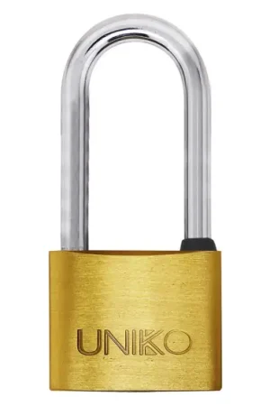 LUCCHETTO RETTANGOLARE ARCO LUNGO 'UNIKO' mm 50 - blister 1 pz (chiave UL050) pz. 6 - UNIKO Direttamente Dal Produttore