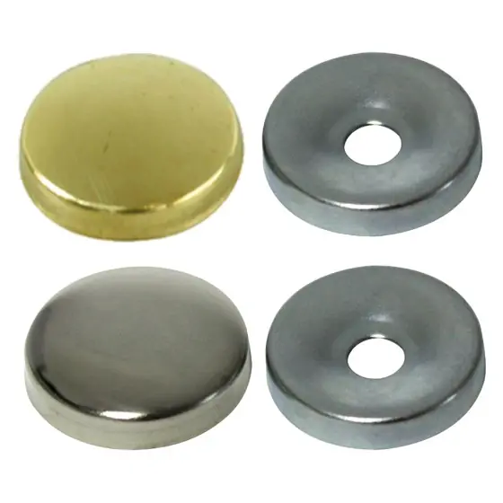 Direttamente Dal Produttore BORCHIA COPRIVITE CONICA mm 14 - pz. 8 ottone nichelato- Blister Koncreto