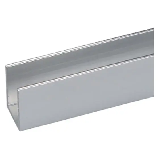 PROFILO PER FAI DA TE TIPO 'U' mm 10 x 15 x 1 - mt 1 argento bril. pz. 10 - UNIKO Professionale