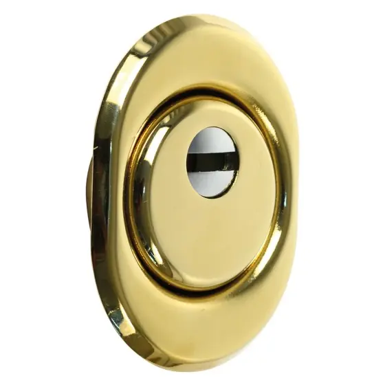 DEFENDER ANTITRAPANO PER SERRATURE h.25 mm - Ø mm. 50 cromo satinato- Hey Casa Pagamento Sicuro