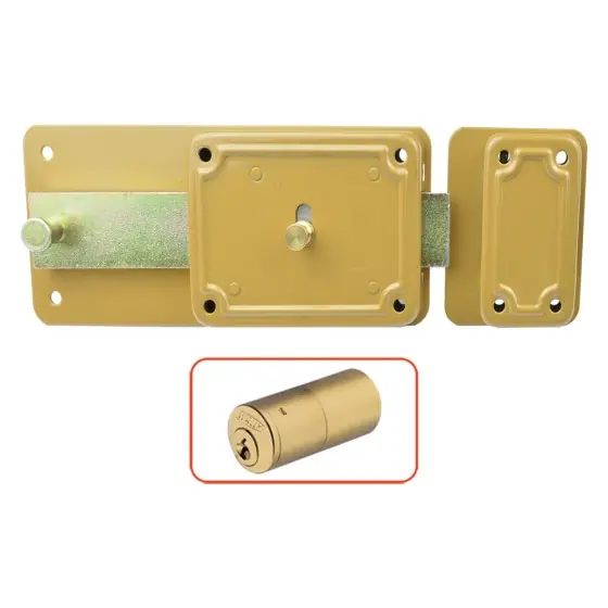 SERRATURA FERROGLIETTO 'P-CF' P60 - 6 mand.E70 Dx solo catenaccio pz. 2 - FF Fatto A Mano