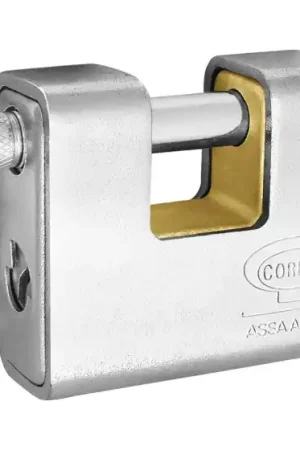 LUCCHETTO CORAZZATO mm 91 - cifratura unica (2 chiavi)- CORBIN Premium