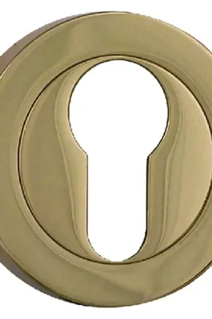 Autentico BOCCHETTA TONDA mm 45 - ottone lucido pz. 2 - FORME