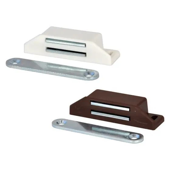 CHIUSURA MAGNETICA mm 18 x87 bianco pz. 25 - Hey Casa Non Perdere