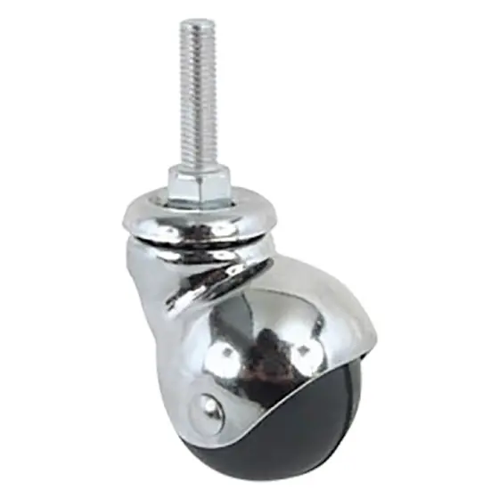RUOTA PER MOBILI ART.165/B ø 40 - perno mm 8 x 15 - nera- AVO Compra Oggi Stesso