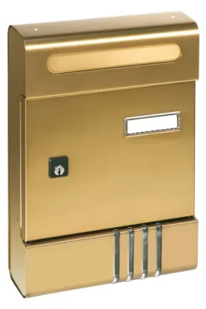 Spedizione Espresso CASSETTA POSTALE SERIE 'SE' verniciato bronzo- ALUBOX