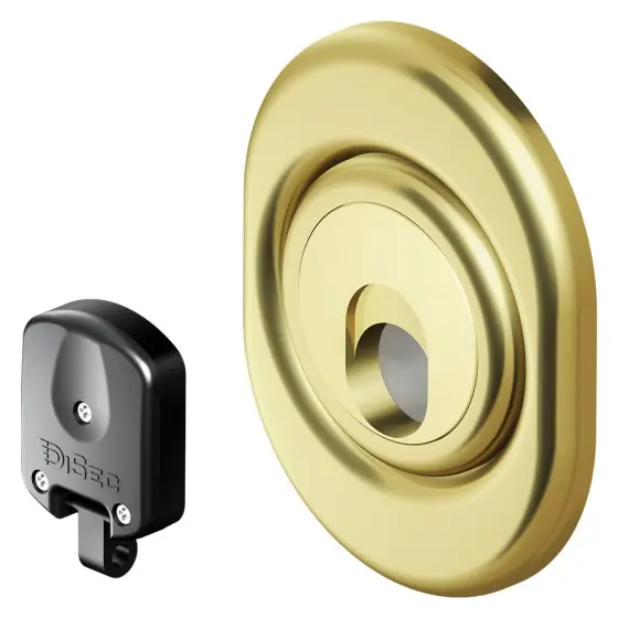Esclusivo DEFENDER MAGNETICO PER SERRATURE ATRA 'MAG 3G 3M' acciaio croma satinato- DISEC