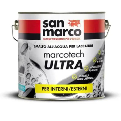 Smalto all’acqua laccatura marcotech ultra au10 bianco lt.0,75 Offerta Lampo