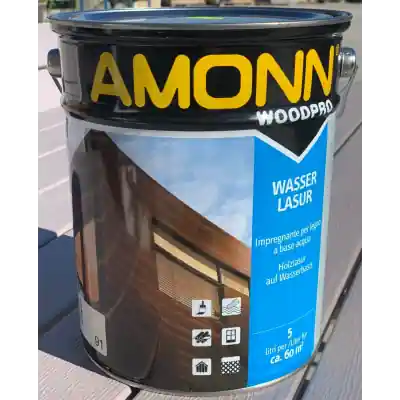 Amonn wasserlasur impregnante all'acqua 03 castagno 20 litri Reso Gratuito