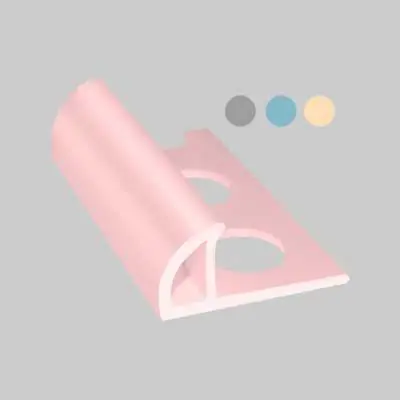 Nuovo Arrivo Profilo jolly per rivestimenti colorato h. 8 mm - grigio - barra 2,60 mt 253b/03 conf. da 156 ml