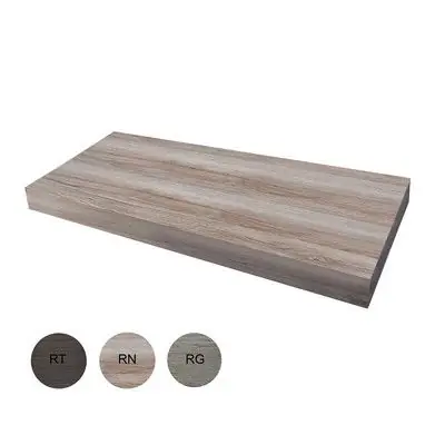 Mensola sospesa top senza fori rovere grigio cm 90x51x8,7 Consegna Rapida