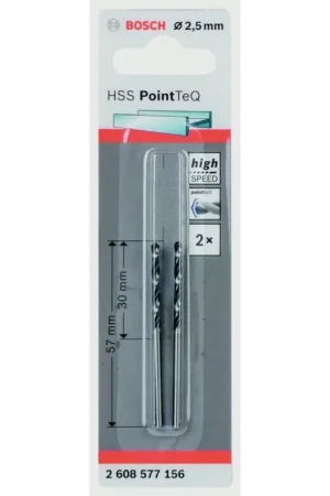 Bosch HSS Twist PointTeq Drill Bit Fatto A Mano