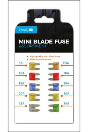 Affare Simply Brand's Mini Blade Fuse Pack 10 Assorted