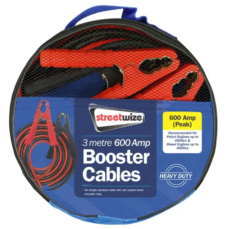 Streetwize Booster Cable 600 Amp To 4000cc Soddisfatti O Rimborsati