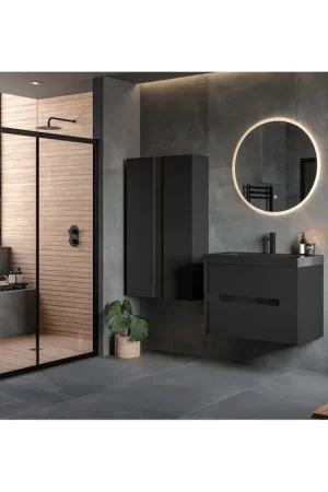 Ultimissimo Modello Contrast Wall Hung 2 Drawer Basin & Tall Wall Unit